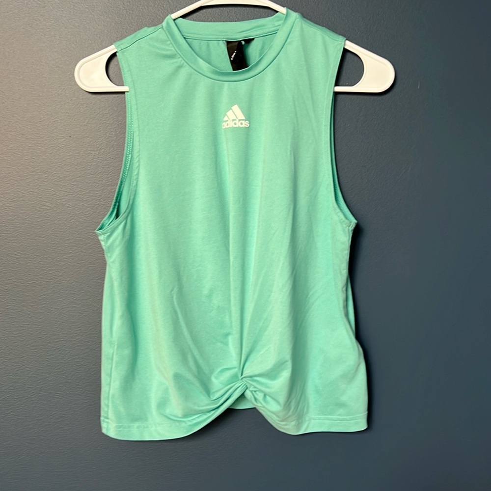 Adidas girls tank top size Small athletic 1171